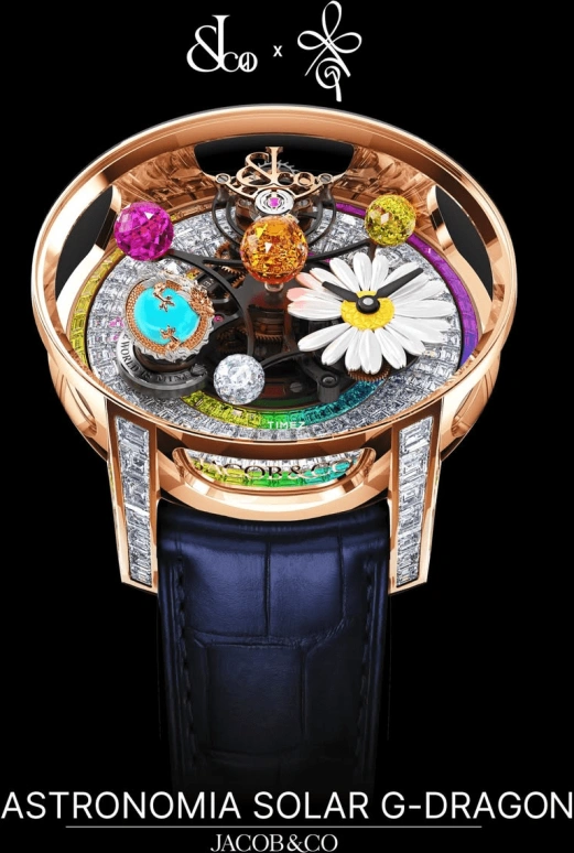 Jacob & Co.,Astronomia ,Rose Gold,Silver,Multi-Color,Sapphire,Round,Astronomia Solar G,Astronomia Solar G-Dragon