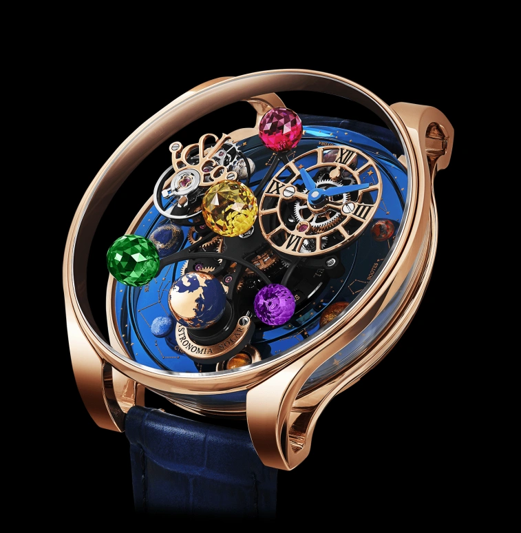 Jacob & Co.,Astronomia 45.50mm,45.50mm,Rose Gold,Sapphire,Gold,Handwound,48hours,In-house Caliber,G-DRAGON,BIGBANG,GD,AS300,AS300.40.AA.AE.ABALA
