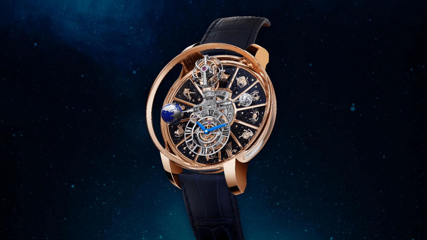 Jacob & Co.,Astronomia 50mm,50mm,Rose Gold,Gold,Handwound,60hours,In-house Caliber,AT100,AT100.40.AC.AB.B