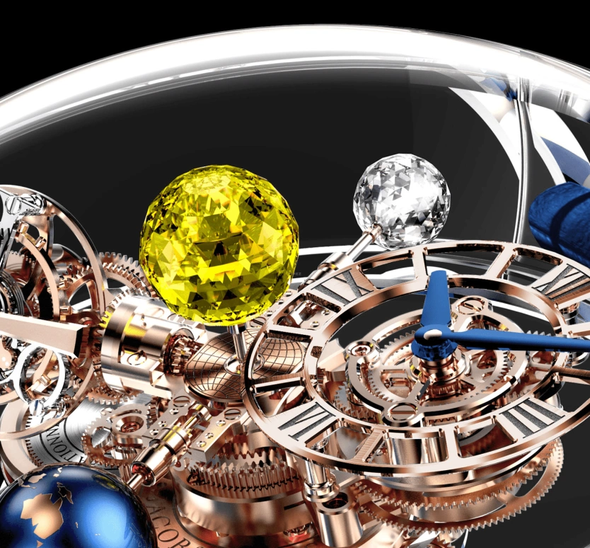 Jacob & Co.,Astronomia ,Sapphire,Handwound,60hours,In-house Caliber,AT125,AT125.80.AA.SD.A