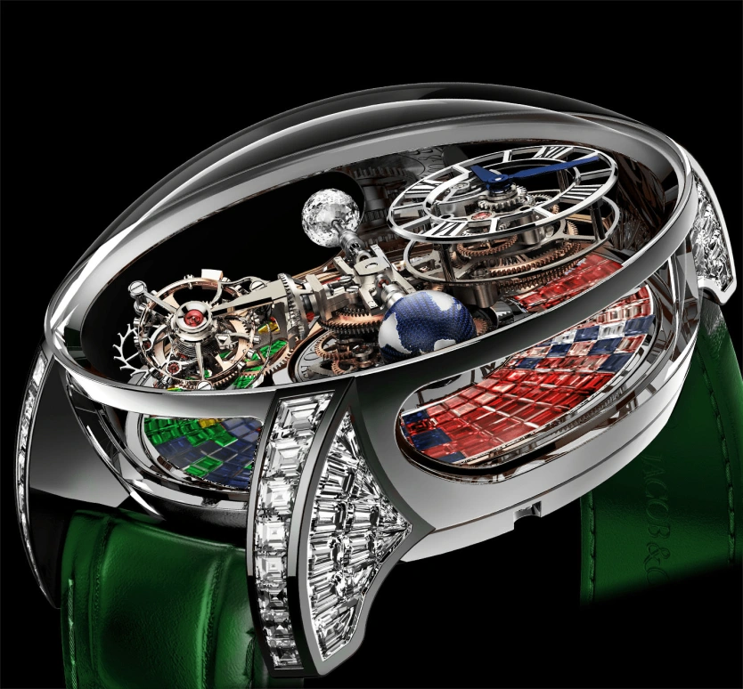 Jacob & Co.,Astronomia 50mm,50mm,Gold,White Gold,Handwound,60hours,In-house Caliber,AT800,AT800.30.BD.UC.A