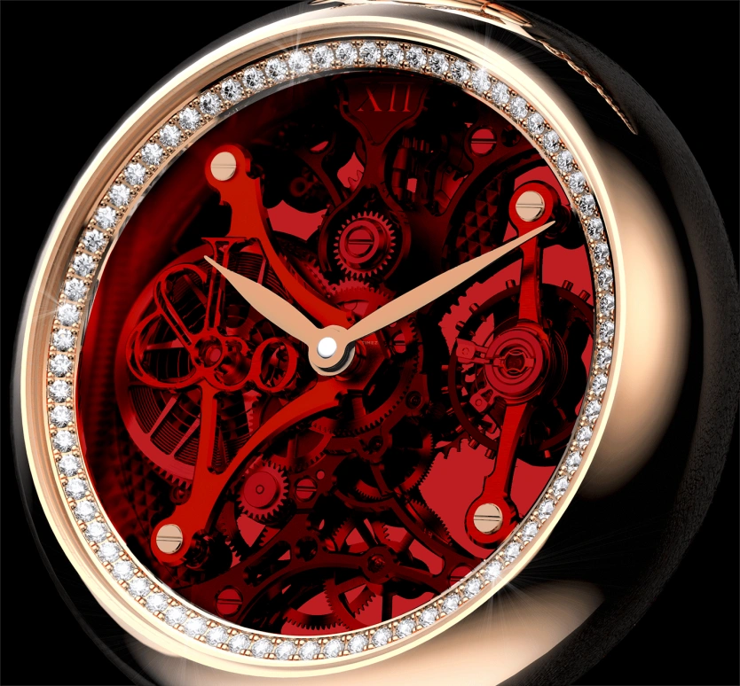 Jacob & Co.,Brilliant 42.50mm,42.50mm,Rose Gold,Gold,Crystal,Handwound,46hours,In-house Caliber,BS200,BS200.40.RD.QR.A
