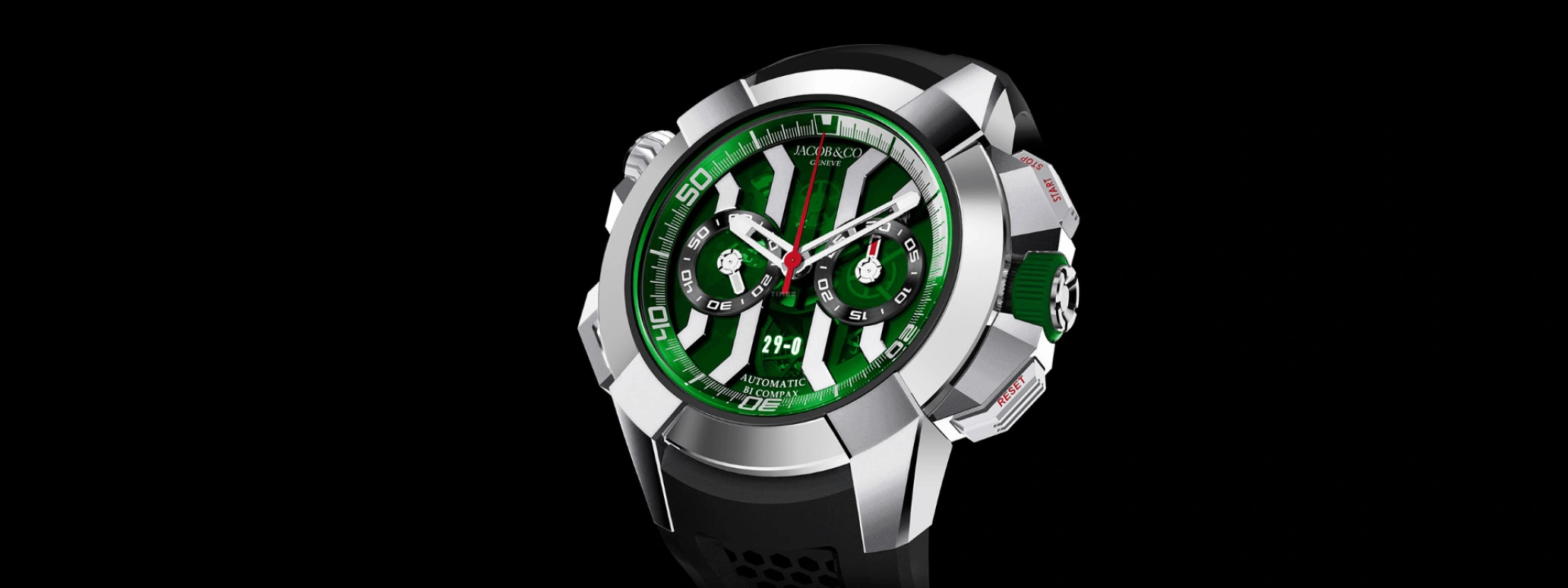 Jacob & Co.,EPIC ,Titanium,48hours,In-house Caliber,Sapphire,EC323,EC323.20.AB.AB.A