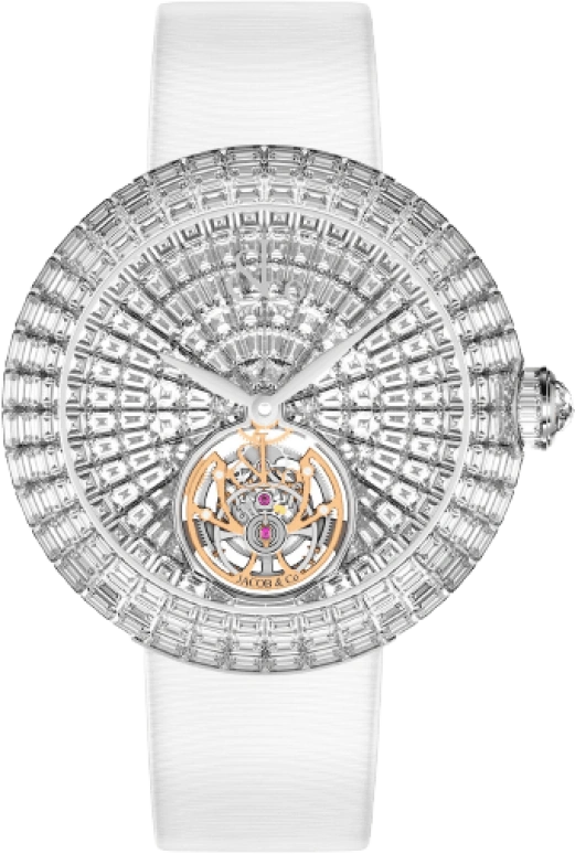 Jacob & Co.,Brilliant 47mm,47mm,White Gold,Silver,Handwound,Tourbillon,Sapphire,Rihanna,BT546,BT546.30.BD.BD.ABALA