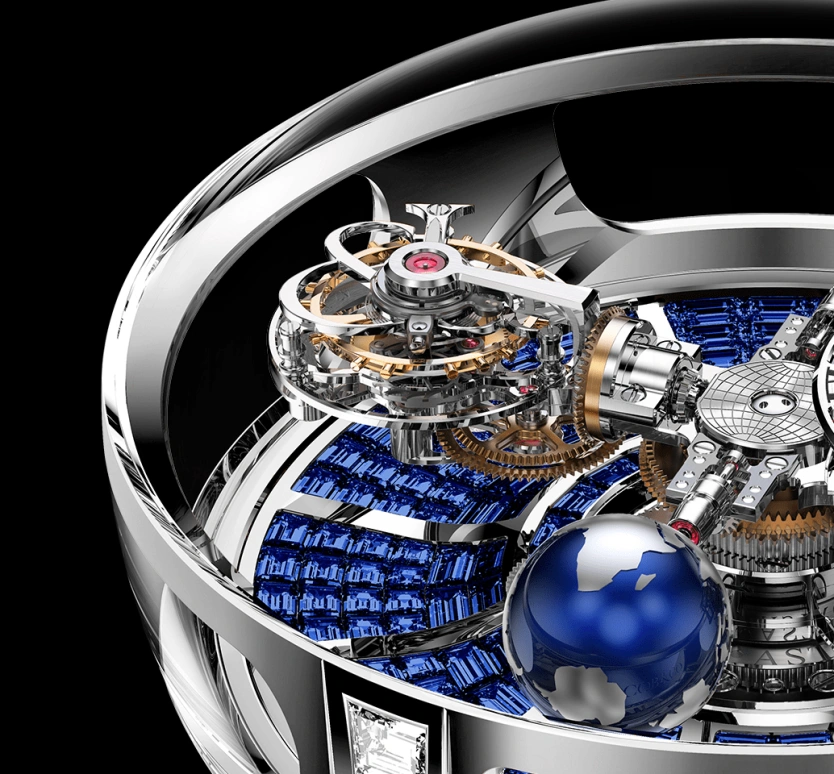 Jacob & Co.,Astronomia 50mm,50mm,Gold,White Gold,Handwound,60hours,In-house Caliber,AT800,AT800.30.BD.BB.A
