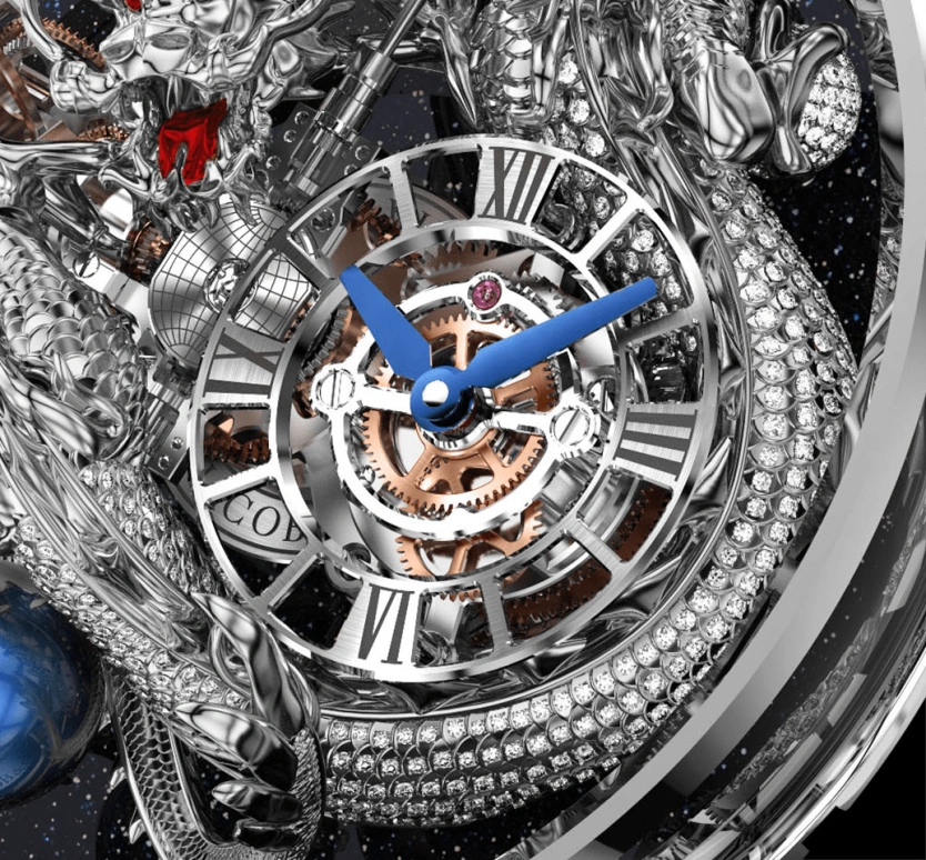Jacob & Co.,Astronomia ,Sapphire,Gold,White Gold,Handwound,60hours,In-house Caliber,AT102,AT102.30.DR.UA.A
