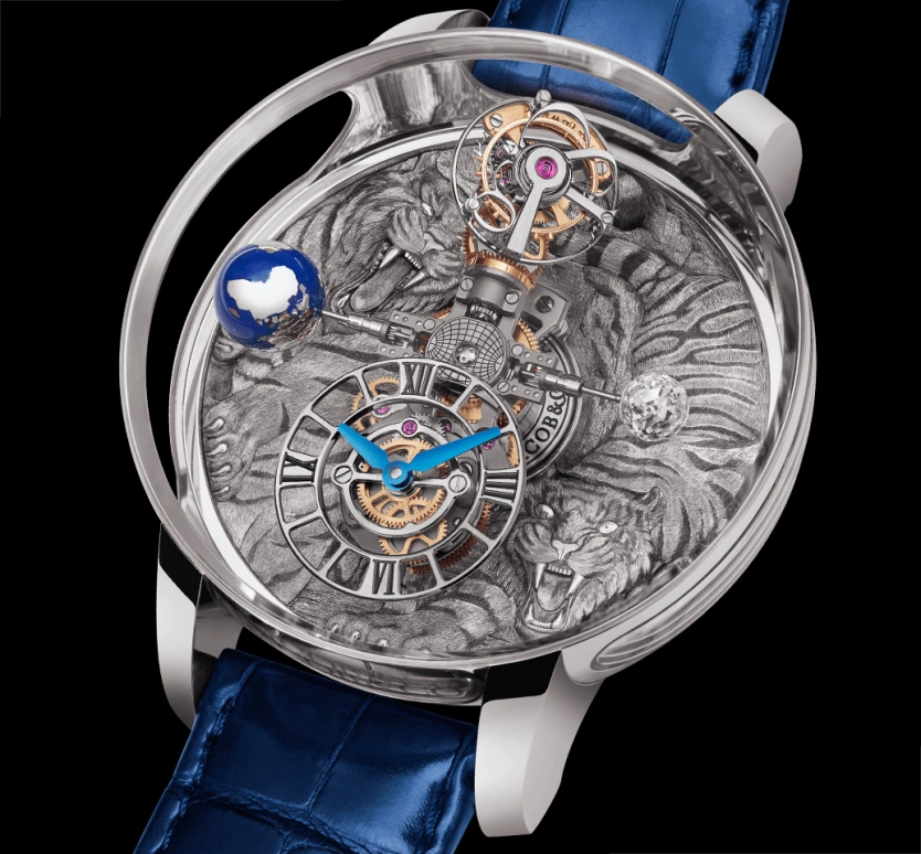 Jacob & Co.,Astronomia ,Gold,White Gold,Handwound,60hours,In-house Caliber,AT100,AT100.30.AA.UA.B