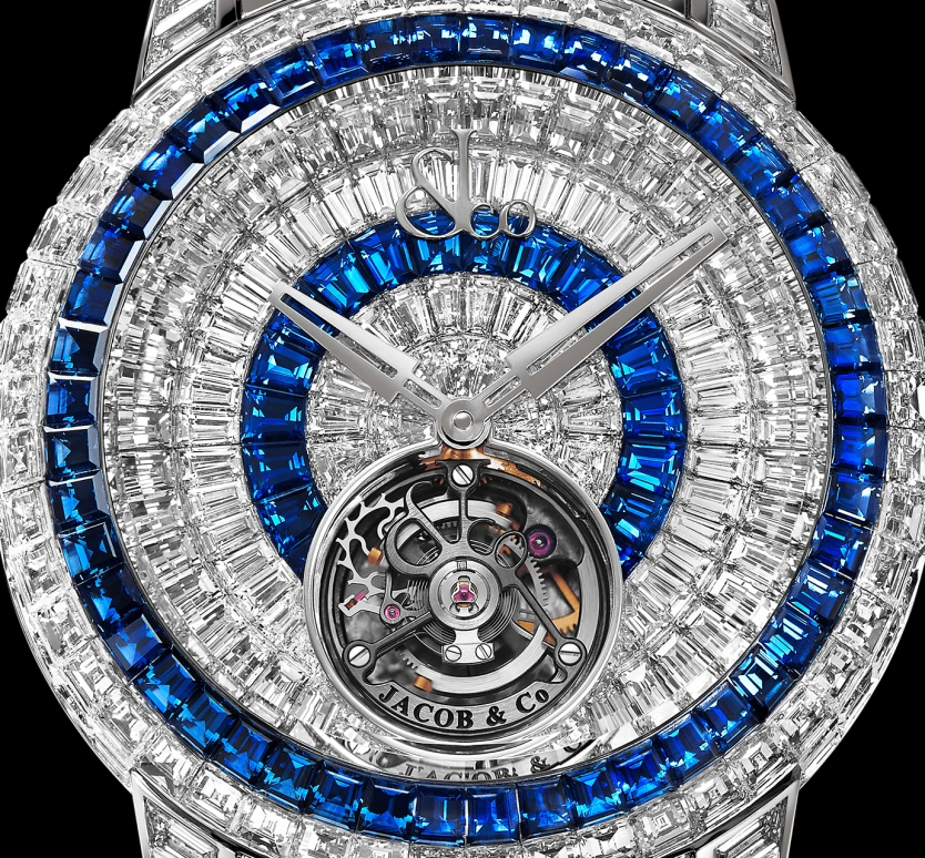 Jacob & Co.,Caviar Tourbillon ,Sapphire,Gold,White Gold,Handwound,100hours,In-house Caliber,CV300,CV300.30.BD.UA.A30BA