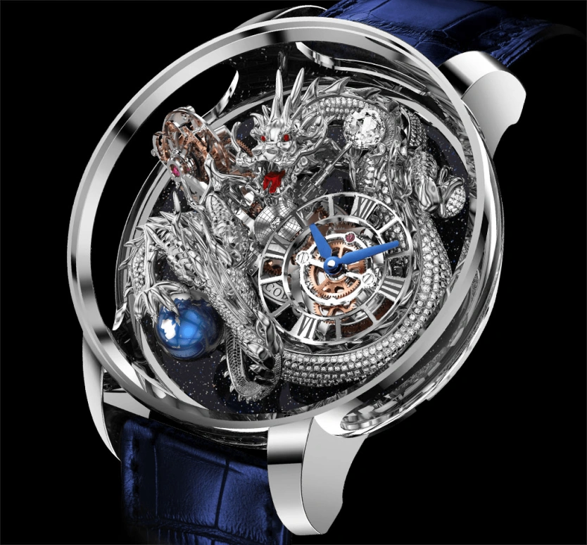 Jacob & Co.,Astronomia ,Sapphire,Gold,White Gold,Handwound,60hours,In-house Caliber,AT102,AT102.30.DR.UA.A