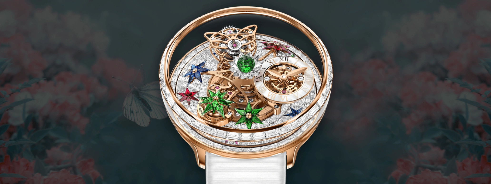 Jacob & Co.,Fleurs de Jardin ,Rose Gold,Gold,Handwound,48hours,In-house Caliber,AF921,AF921.40.BD.AA.A