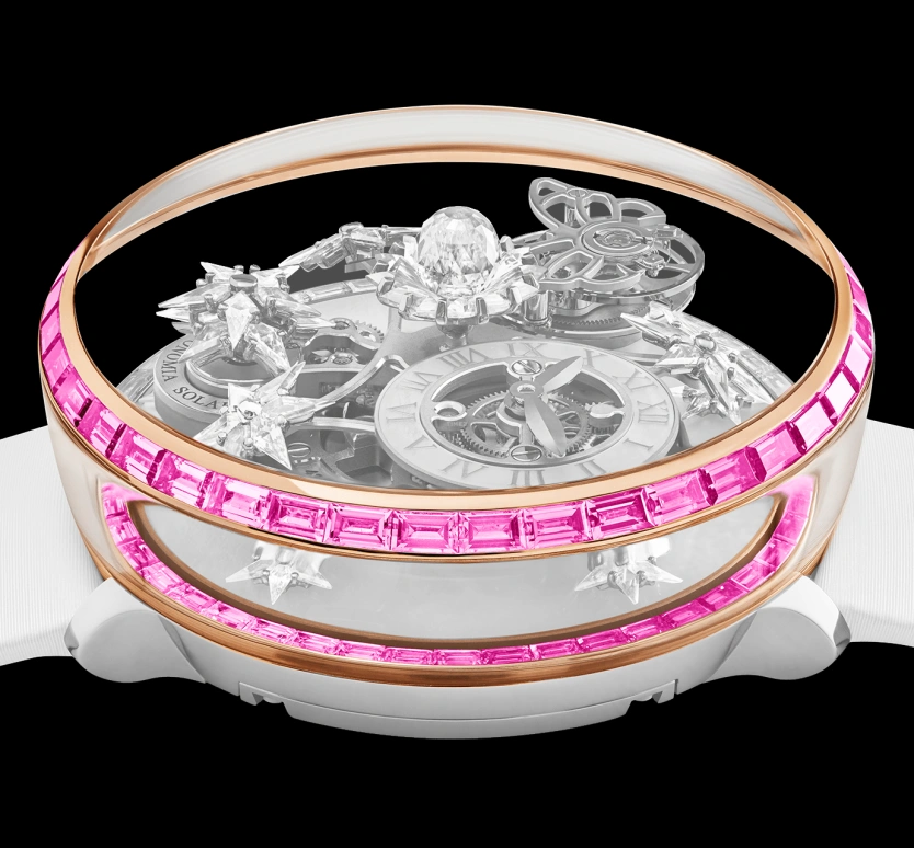 Jacob & Co.,Fleurs de Jardin ,Rose Gold,Gold,Handwound,48hours,In-house Caliber,AF321,AF321.40.BA.AD.A