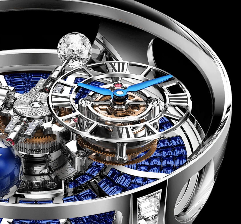 Jacob & Co.,Astronomia 50mm,50mm,Gold,White Gold,Handwound,60hours,In-house Caliber,AT800,AT800.30.BD.BB.A