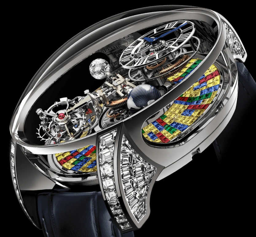 Jacob & Co.,Astronomia ,Gold,White Gold,Handwound,60hours,In-house Caliber,AT800,AT800.30.BD.UB.B