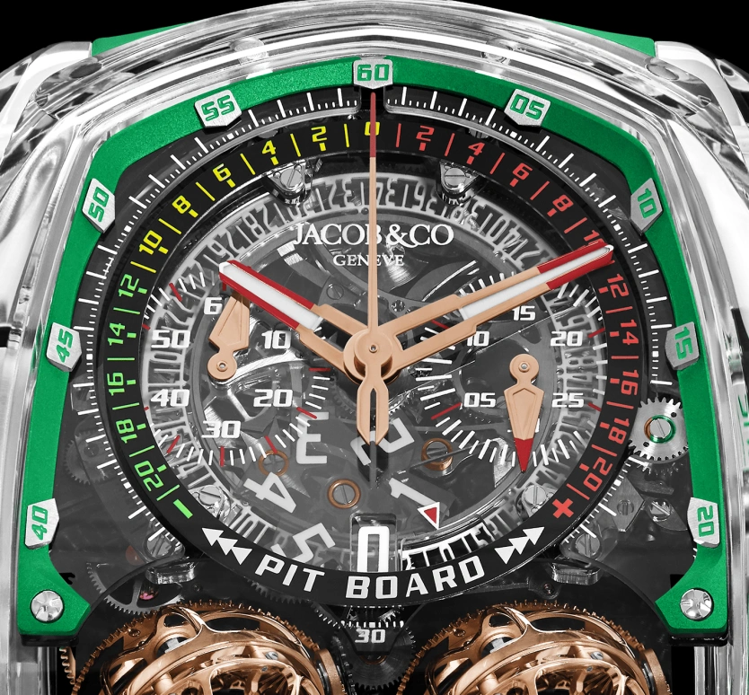 Jacob & Co.,Twin Turbo Furious ,Sapphire,Crystal,Handwound,50hours,In-house Caliber,TT220,TT220.80.AA.AC.A
