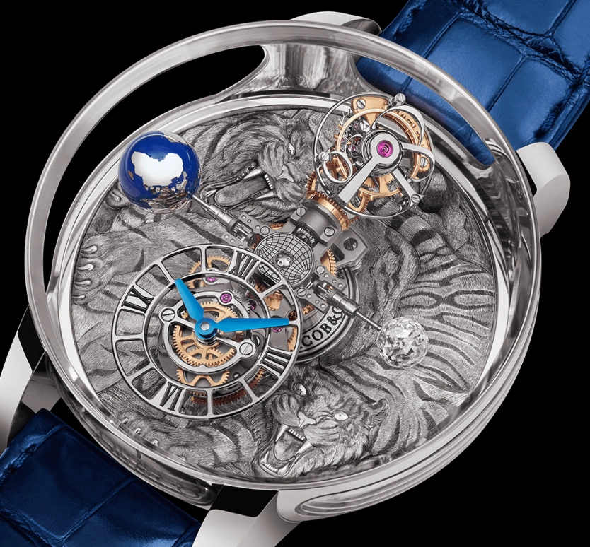 Jacob & Co.,Astronomia ,Gold,White Gold,Handwound,60hours,In-house Caliber,AT100,AT100.30.AA.UA.B