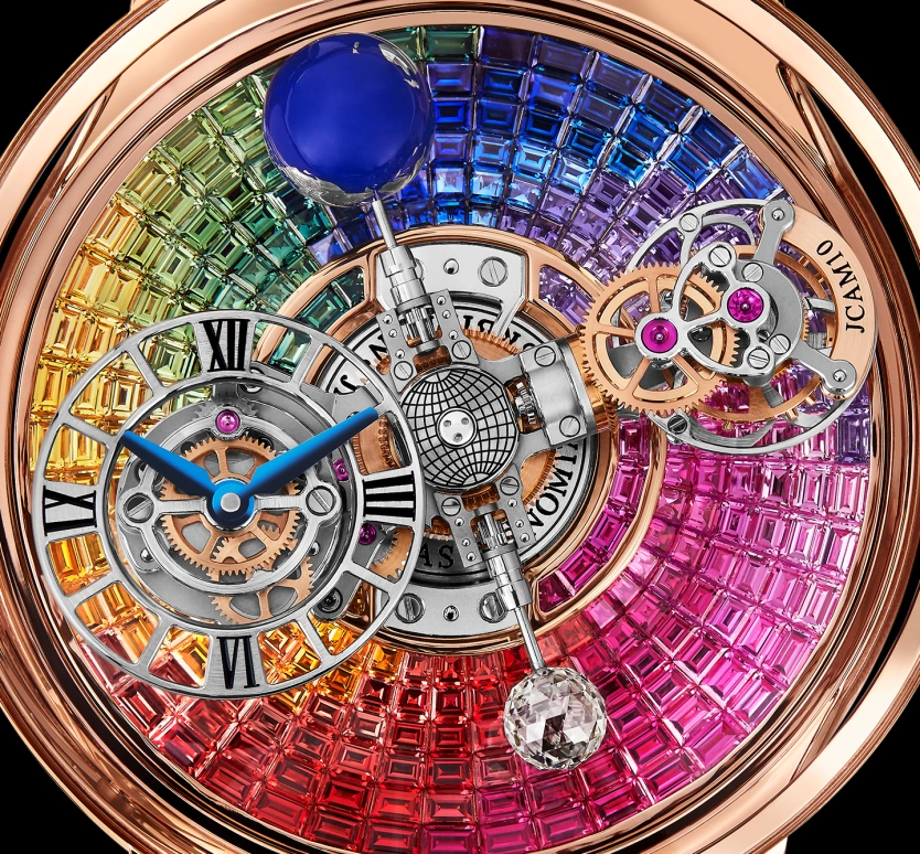 Jacob & Co.,Astronomia 50mm,50mm,Rose Gold,Gold,Handwound,60hours,In-house Caliber,AT100,AT100.40.AC.UR.A