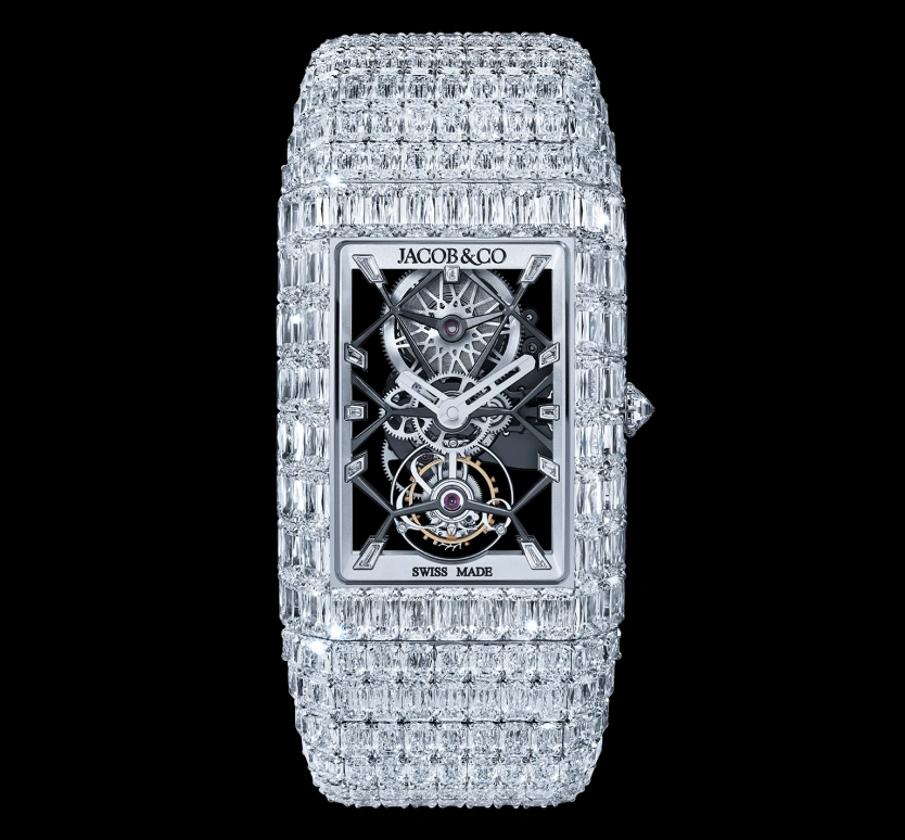 Jacob & Co.,Billionaire 45.67x35mm,45.67x35mm,Gold,White Gold,Sapphire,BL122,BL122.30.BD.BD.A