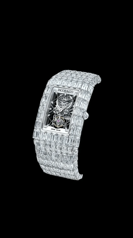 Jacob & Co.,Billionaire 53x40mm,53x40mm,White Gold,Skeleton,Handwound,Tourbillon,72hours,Jake Paul,BL120,BL120.30.BD.UA.A30BD