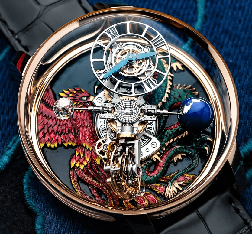 Jacob & Co.,Astronomia ,Rose Gold,Gold,Handwound,60hours,In-house Caliber,AT100,AT100.40.AC.UE.B