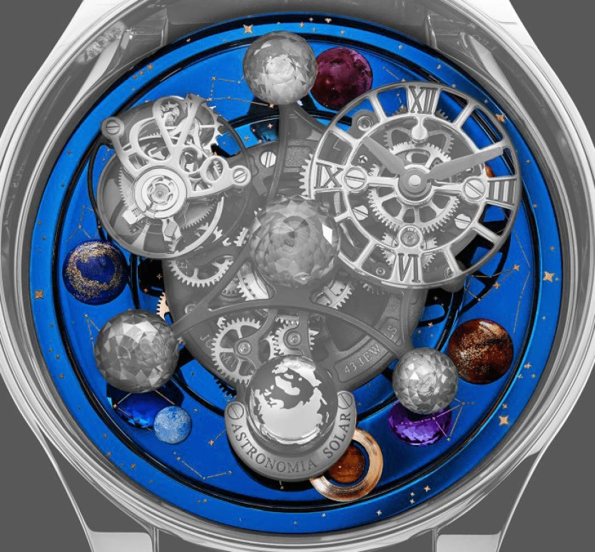 Jacob & Co.,Astronomia 45.50mm,45.50mm,Rose Gold,Sapphire,Gold,Handwound,48hours,In-house Caliber,G-DRAGON,BIGBANG,GD,AS300,AS300.40.AA.AE.ABALA