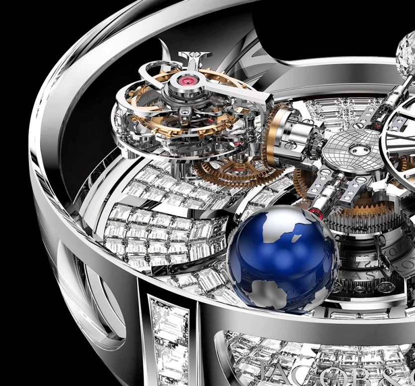Jacob & Co.,Astronomia ,Sapphire,Gold,White Gold,Handwound,60hours,In-house Caliber,AT800,AT800.30.BD.BD.A