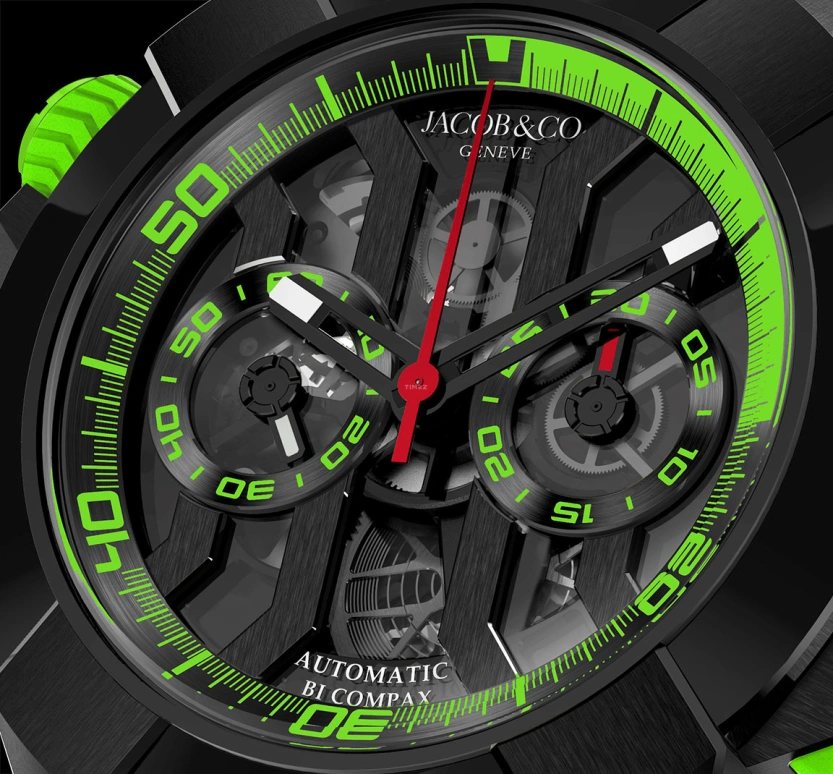 Jacob & Co.,EPIC ,Titanium,48hours,In-house Caliber,Sapphire,EC313,EC313.21.SB.BG.C