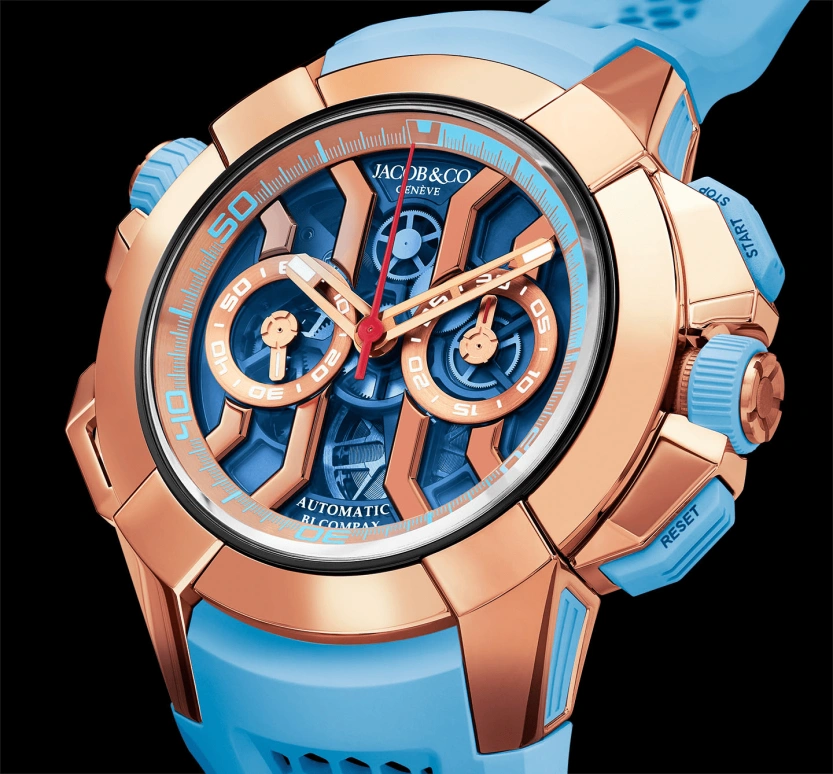 Jacob & Co.,EPIC ,Rose Gold,Titanium,Gold,48hours,In-house Caliber,Sapphire,EC323,EC323.42.AA.AA.BBRUA