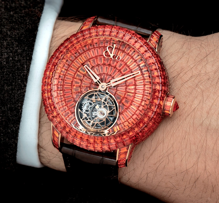 Jacob & Co.,Caviar Tourbillon 130mm,130mm,Handwound,In-house Caliber,Sapphire,CV210,CV210.40.BO.BO.ABALA
