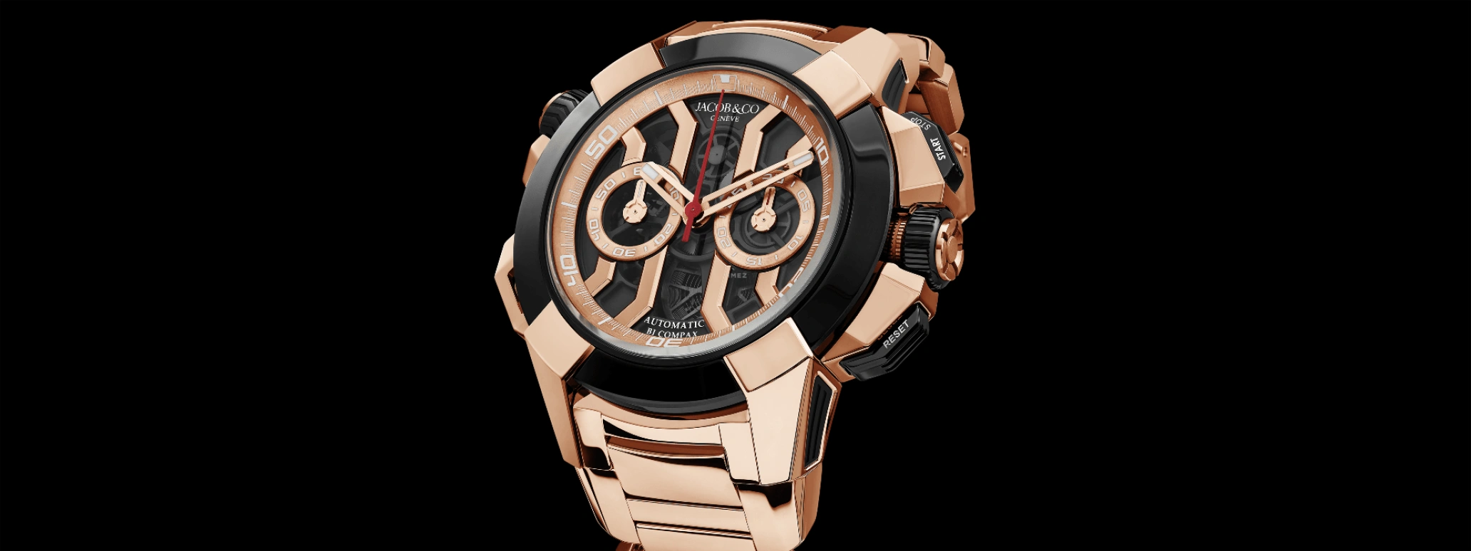 Jacob & Co.,EPIC ,Rose Gold,Titanium,Gold,48hours,In-house Caliber,Sapphire,EC311,EC311.42.PD.BN.A40AA