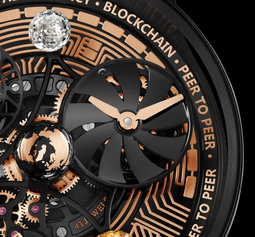 Jacob & Co.,Astronomia 44mm,44mm,Titanium,Sapphire,Handwound,48hours,In-house Caliber,AS310,AS310.21.AB.AA.A