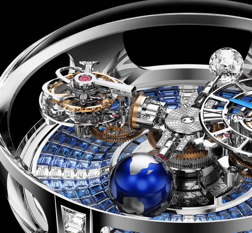 Jacob & Co.,Astronomia ,Gold,White Gold,Handwound,60hours,In-house Caliber,AT800,AT800.30.BD.UA.B