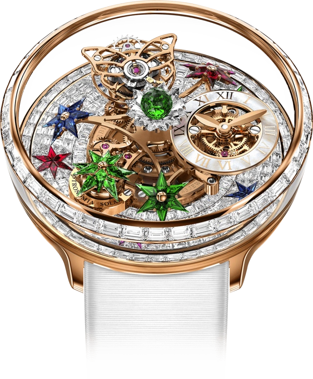 Jacob & Co.,Fleurs de Jardin ,Rose Gold,Gold,Handwound,48hours,In-house Caliber,AF921,AF921.40.BD.AA.A