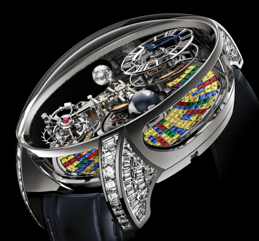 Jacob & Co.,Astronomia ,Gold,White Gold,Handwound,60hours,In-house Caliber,AT800,AT800.30.BD.UB.B