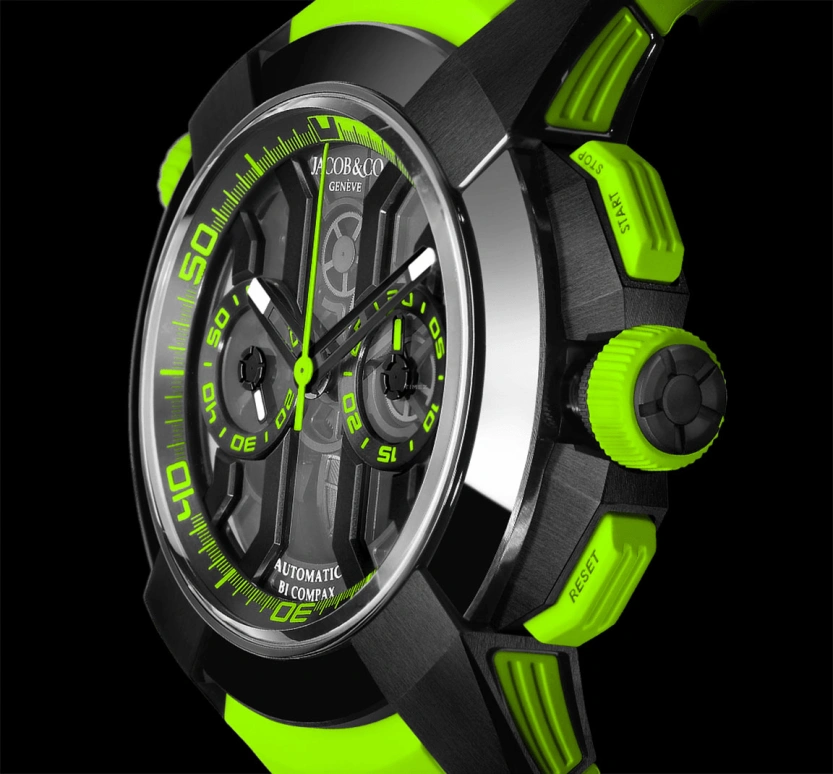 Jacob & Co.,EPIC ,Titanium,48hours,In-house Caliber,Sapphire,EC313,EC313.21.SB.BG.C