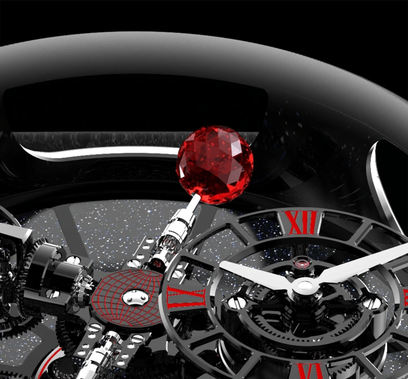 Jacob & Co.,Astronomia ,Ceramic,Handwound,60hours,In-house Caliber,AT100,AT100.95.KR.SR.B