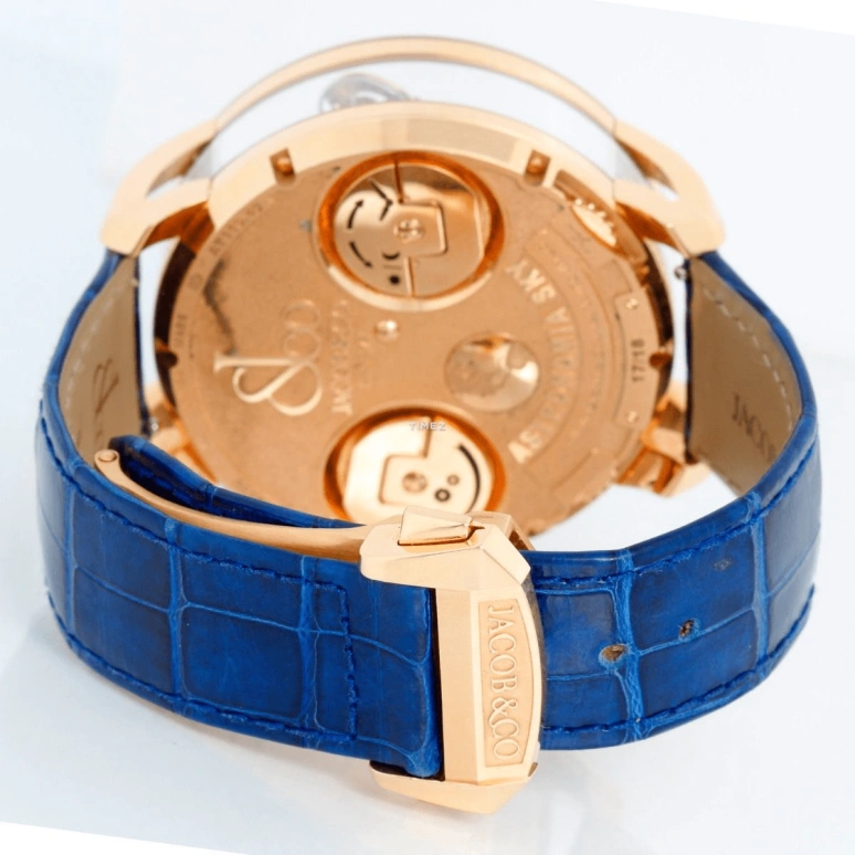 Jacob & Co.,Astronomia 47mm,47mm,Rose Gold,Blue,Handwound,Tourbillon,Zodiac Indications,Day / Night Indication,AT110,AT110.40.AA.WD.A II