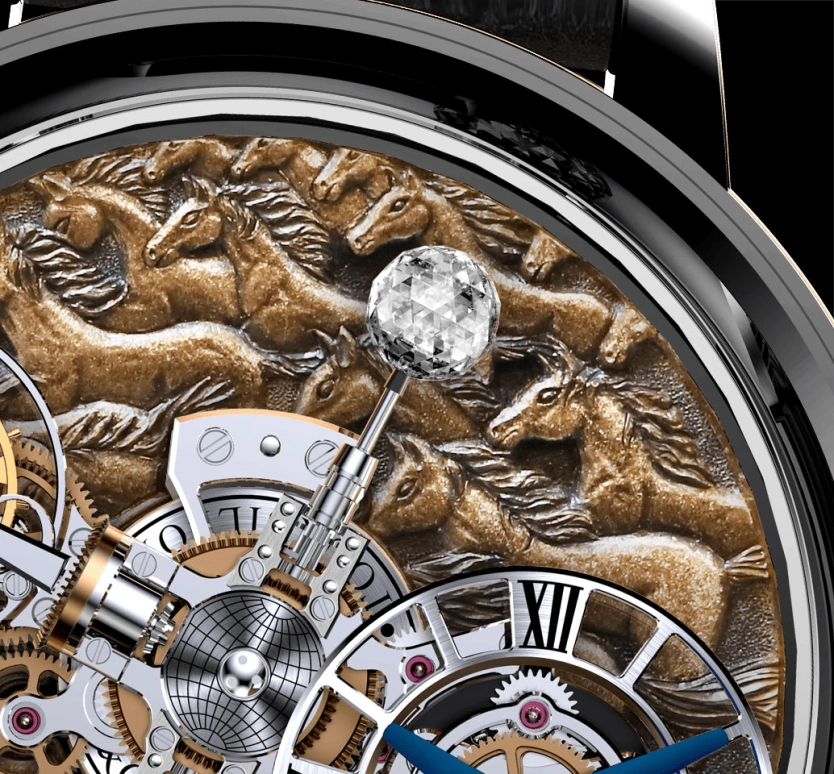 Jacob & Co.,Astronomia ,Handwound,60hours,In-house Caliber,AT100,AT100.31.AC.UB.B