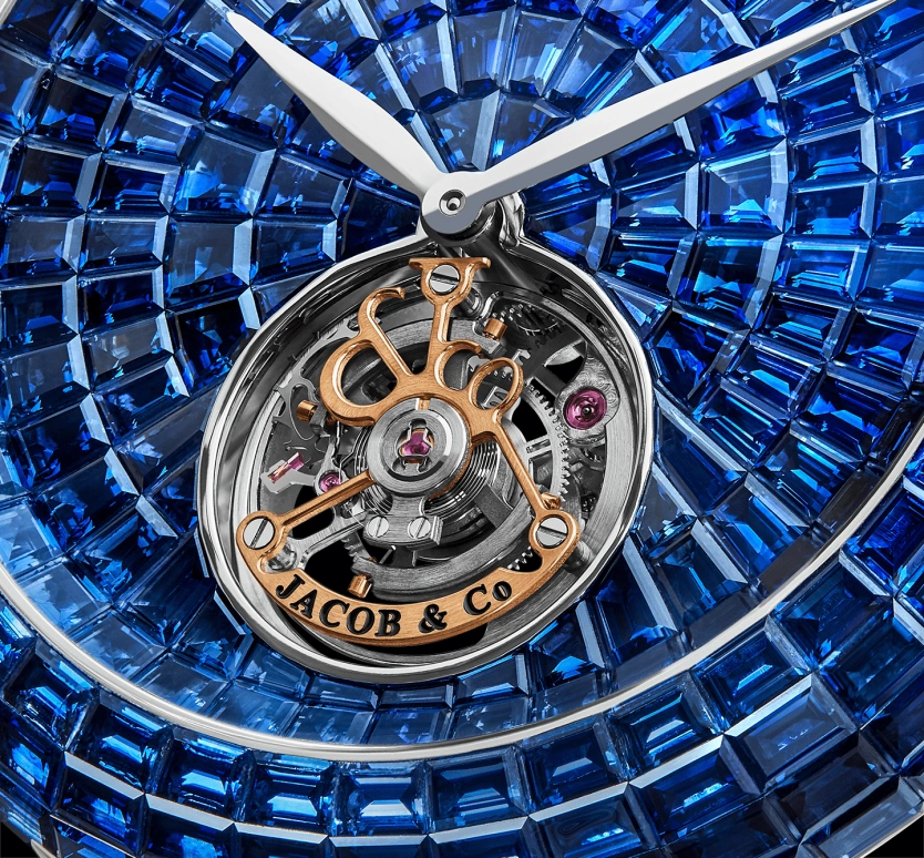 Jacob & Co.,Brilliant 146mm,146mm,Gold,White Gold,Handwound,In-house Caliber,Sapphire,BT543,BT543.30.BB.BB.B