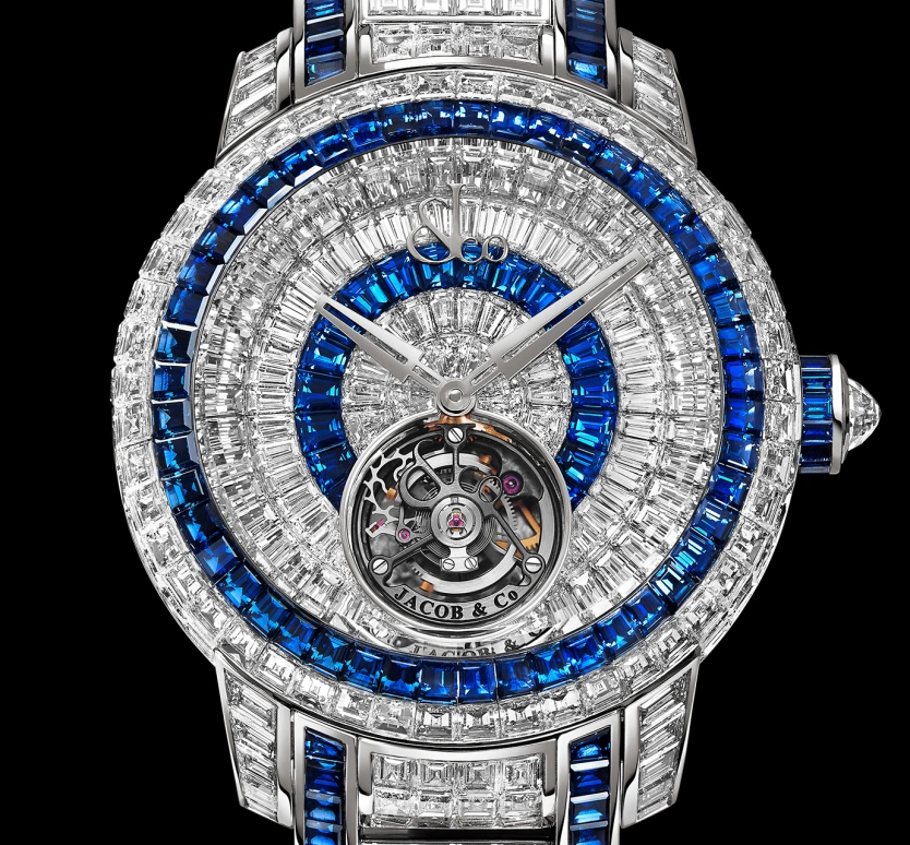 Jacob & Co.,Caviar Tourbillon ,Sapphire,Gold,White Gold,Handwound,100hours,In-house Caliber,CV300,CV300.30.BD.UA.A30BA