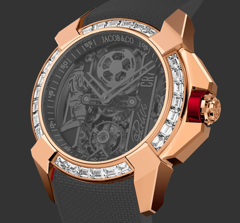 Jacob & Co.,EPIC 44mm,44mm,Rose Gold,Gold,Handwound,48hours,In-house Caliber,Cristiano Ronaldo,EX120,EX120.43.BC.AB.ABRUA