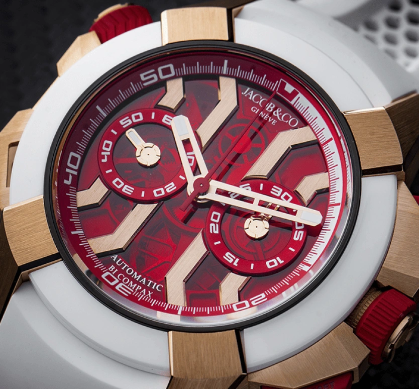 Jacob & Co.,EPIC ,Rose Gold,Gold,48hours,In-house Caliber,Sapphire,EC313,EC313.42.PA.RR.F