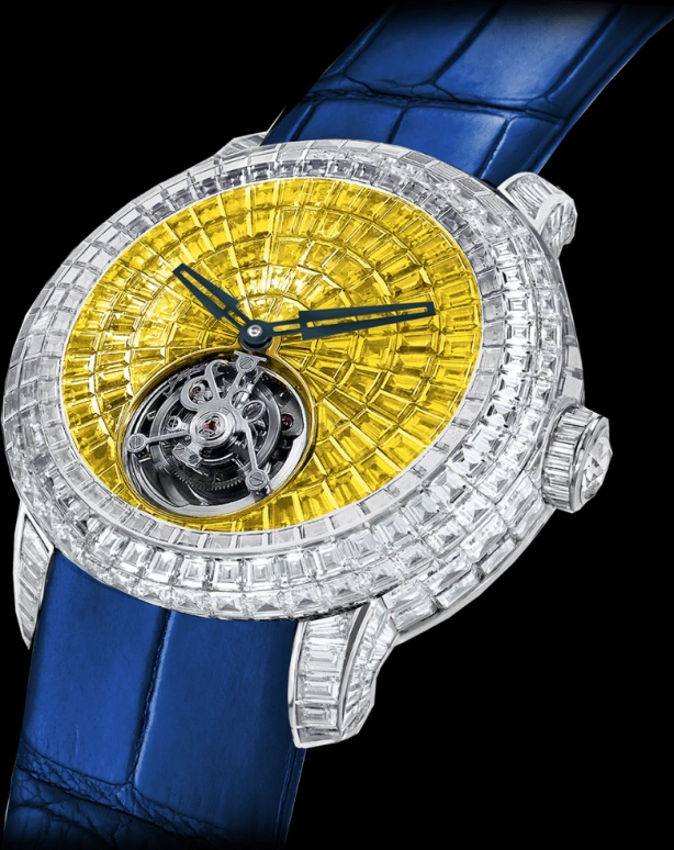 Jacob & Co.,Caviar Tourbillon ,Handwound,100hours,In-house Caliber,CV201,CV201.30.BD.BY.A