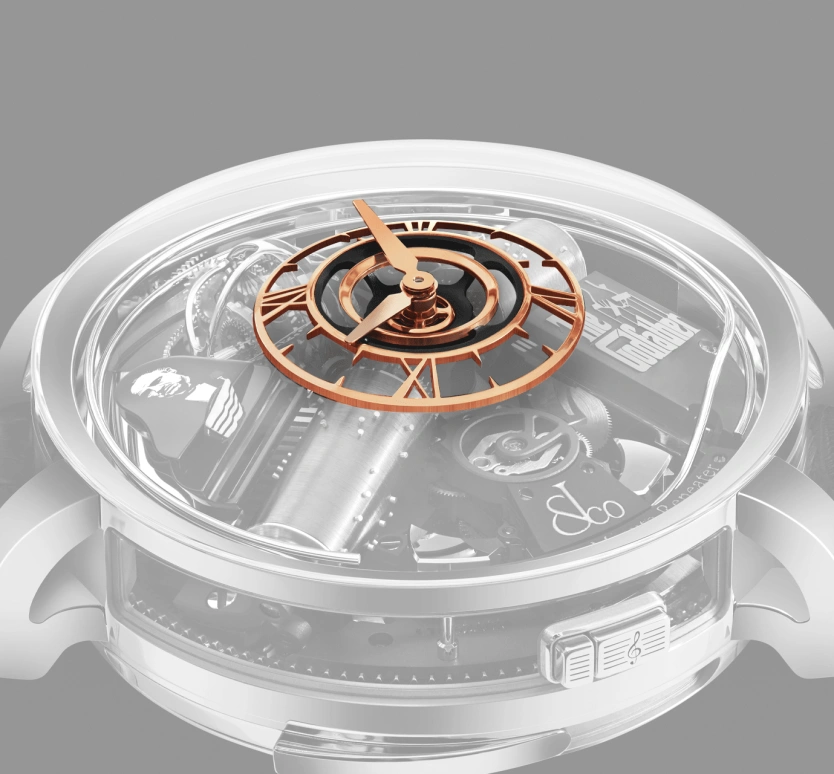 Jacob & Co.,Opera Godfather 49mm,49mm,Rose Gold,Sapphire,Gold,Crystal,Handwound,44hours,In-house Caliber,Godfather,OP500,OP500.40.AA.AA.ABALA