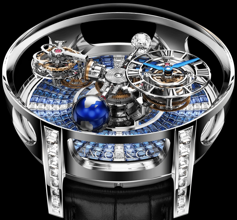 Jacob & Co.,Astronomia ,Gold,White Gold,Handwound,60hours,In-house Caliber,AT800,AT800.30.BD.UA.B