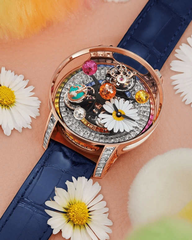 Jacob & Co.,Astronomia ,Rose Gold,Silver,Multi-Color,Sapphire,Round,Astronomia Solar G,Astronomia Solar G-Dragon