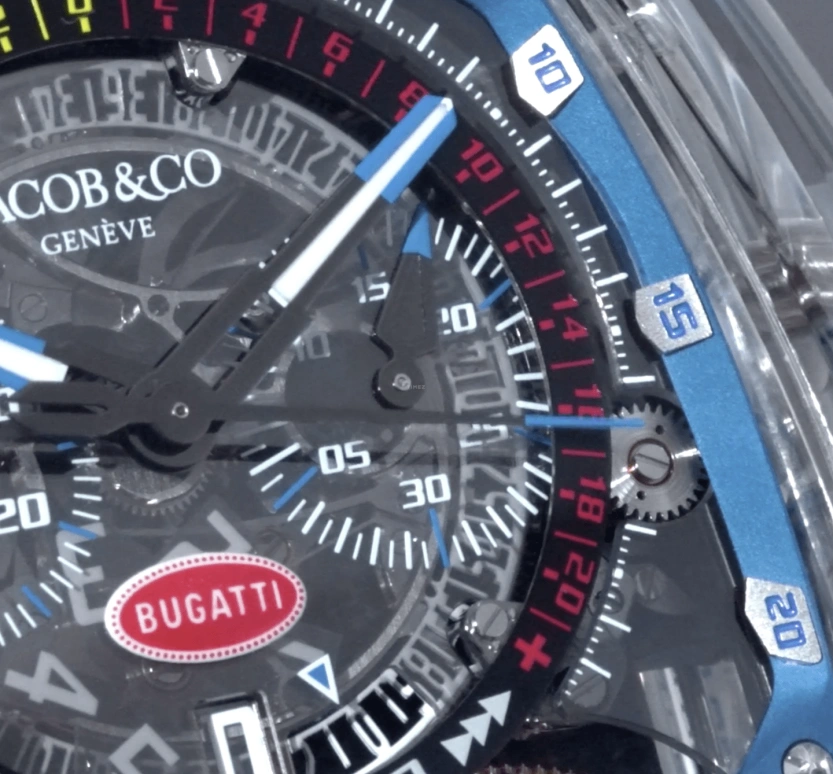Jacob & Co.,Twin Turbo Furious ,Sapphire,Crystal,Handwound,50hours,In-house Caliber,TT220,TT220.80.AA.AB.A