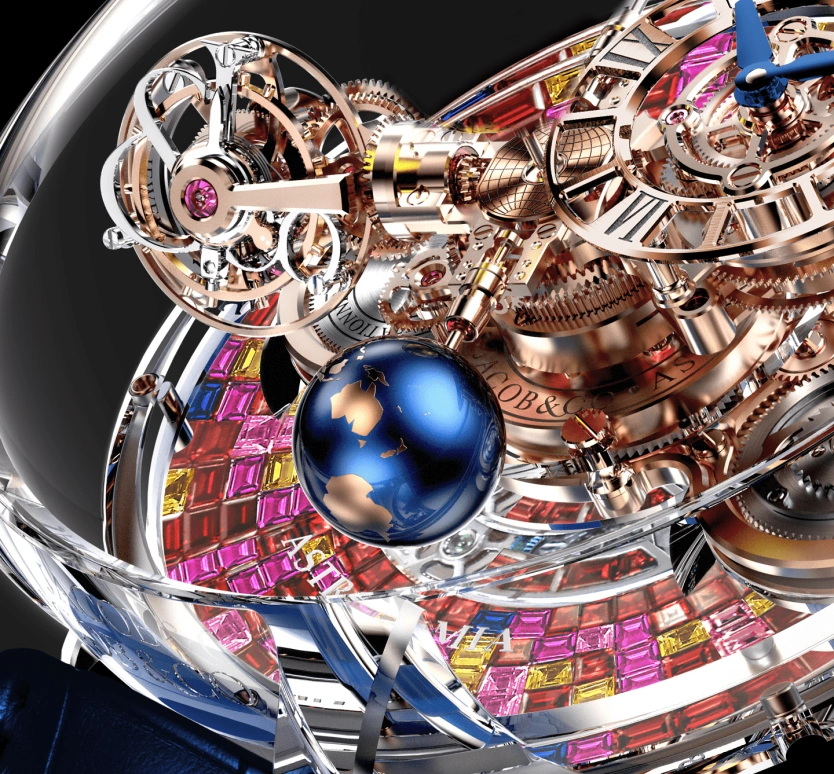 Jacob & Co.,Astronomia ,Sapphire,Handwound,60hours,In-house Caliber,AT130,AT130.48.HD.UA.B