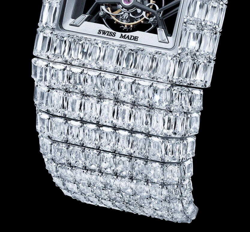 Jacob & Co.,Billionaire 45.67x35mm,45.67x35mm,Gold,White Gold,Sapphire,BL122,BL122.30.BD.BD.A