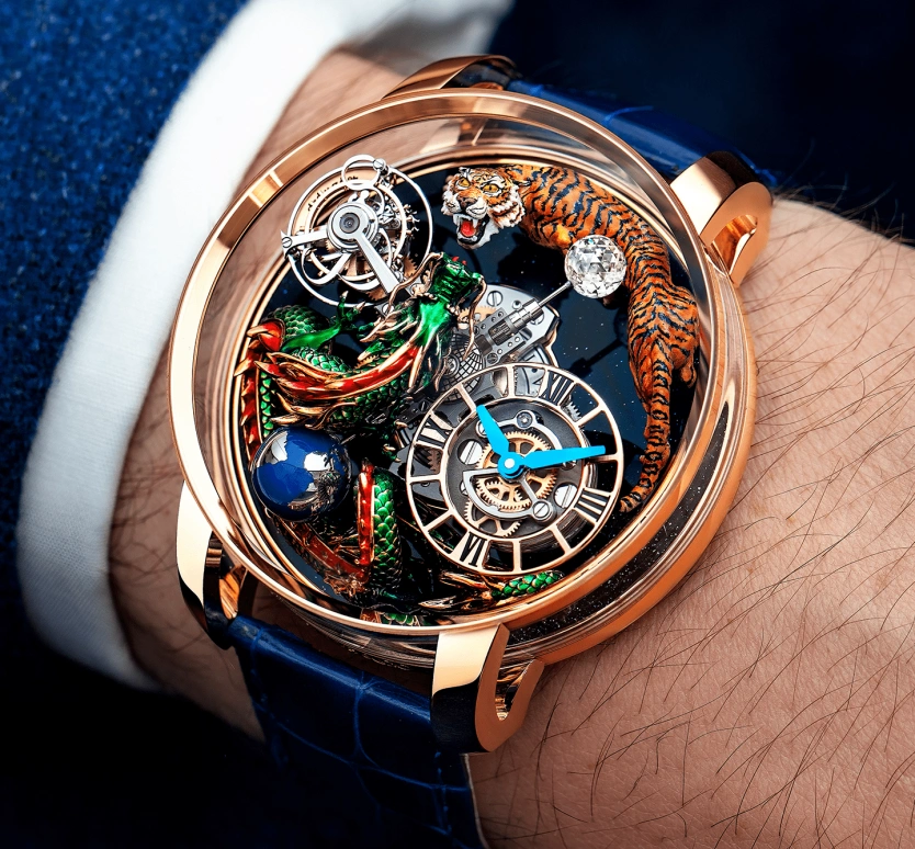 Jacob & Co.,Astronomia 47mm,47mm,Rose Gold,Sapphire,Gold,Crystal,Handwound,60hours,In-house Caliber,AT114,AT114.40.AA.UA.A