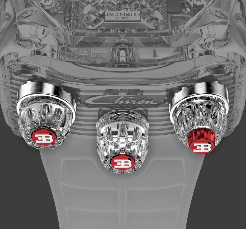 Jacob & Co.,Bugatti Chiron ,Titanium,Sapphire,Crystal,BU210,BU210.80.AC.AB.BBRUA